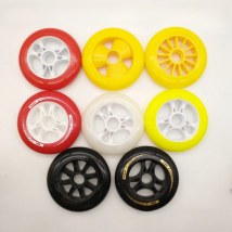 free shipping scooter wheel 100 mm 100x24 mm 110x24 mm bearing abec-9 pu wheel high quality
