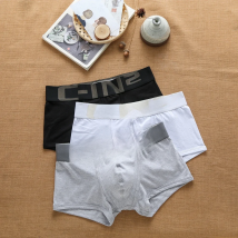 Brand Men's Underwear Sexy Cotton Fashion Trend Personality Comfortable Breathable Letters Youth Boxer Briefs Underpants