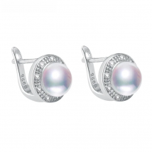 ZHBORUINI 2024 New Pearl Earrings 925 Sterling Silver Jewelry Vintage Style Natural Freshwater Pearl Stud Earring For Women Gift