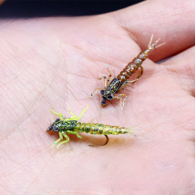 Royal Sissi 2optional colors 10pcs pack artificial damselfly nymph rubber body&legs fly tying materials trout fly fishing lure