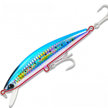 TSURINOYA 120S Sinking Minnow 12cm 40g DW37 Saltwater Hard Boat Fishing Lure Artificial Minnow Bait with Treble Hooks Wobblers