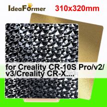 Blech pei peo platte für creality ender 3 max 310x320mm magnetisches stahlblech pei für CR-10 v2 v3 mega x beheiztes bett peo upgrade