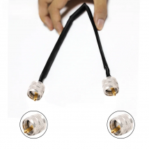Door Window Pass Through Flat RF Coaxial Cable SO239 UHF Female to PL259 Male 50 Ohm RF Coax Pigtail Extension Cord