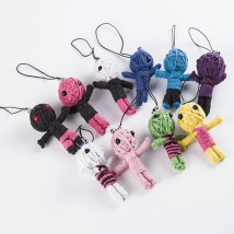 4pc New Voodoo Doll Key Chain Simple Birthday Gift Doll Key Ring Accessories Hot Sale 2020