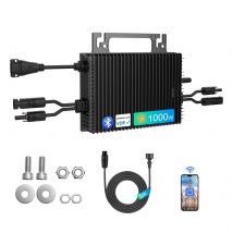 Micro inverter SUKFLOW da 1000 W, micro inverter solare con WLAN e Bluetooth, impermeabile IP67, con cavo CA da 5 m per alimentazione balcone p