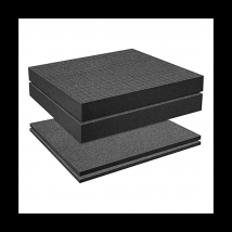 Grid Foam Cube-Foam, 2 Pieces 300x300x50mm/2 Pieces 300x300x10mm, Tool Box Camera Case Foam, Case