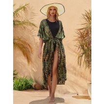 Kaftan Beach Tunic Beach Cover up Saida de Praia Swimsuit Women Bikini cover up Pareo Sarong Beachwear N1225