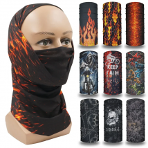 Biking /Riding /Racing Windproof Bandana Motocycling Face Shield Head Undercap Seamless Tube Neck Gaiter Sport Cycling Balaclava