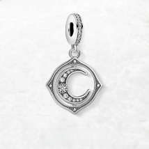 Rotatable Moon Charm Brand New Vintage Magic Fine Women Jewelry 925 Sterling Silver Handcrafted Pendant