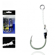 JK HV Heavy Assist Sea Fishing 4X Strong Jig Hooks 32 Strand PE line Equipment Fisherman For Big Game Mustad Fishing Items