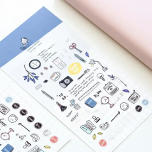 Korean Import Suatelier Everyday Diary Sticker Scrapbook Decoration PVC Stationery DIY Journal Stickers School Office Supply