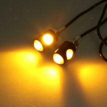 Car Light For License Plate Tiny Amber LED Turn Signals Lamps 12V Indicators License Bulbs Universal Vehicle Directional Parts