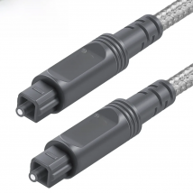 EMK Optical Audio Cable Toslink Cable SPDIF OPT Cable 1m 2m 3m 5m Optical Fiber Cord for Amplifier PS4 Soundbar Speaker Cable