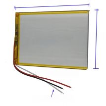 XINJ - 3.7V 2800mAh 10.36Wh 3-Wires Li-Polymer Lipo Li Battery 3570100 For GPS Bluetooth Headphones LED Light DashCam Tablet PC