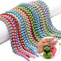 20/40/60/80/100pcs Ball Bead Chains Colorful Bead Chains Fits Key Chain Hand Tag Label Connector DIY Jewelry Making Accessories