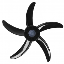 20 Inch Household Plastic Fan Blade 5 Leaves with Nut Cover for Standing Pedestal Fan Table Fanner General Accessories