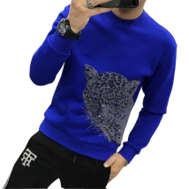 Hot Drill Men's Streetwear hoodie   cotton men's sweatshirts Diamond stone casual loose men anime  hoodies