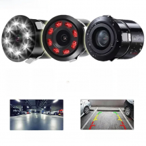 Koorinwoo Universal Punch Invisible Infrared Night Vision Car Rear View camera LED Light Infrared Car Parking Assist Reverse Cam