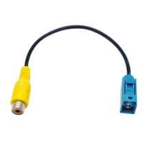 Upgraded Car Reversing Camera Adaptor Cable Fakra Female to RCA Female for Mercedes benz C/E/GLKS80L 30cm/12-inches