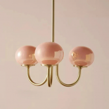 French Vintage Cream Style Pink Bedroom Pendant Light Medieval Warm Living Room Master Bedroom Children's Room Light Fixture