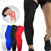 1 Pair Basketball Honeycomb Crashproof Pad, Stretchable Knee Leg Protector,Calf Compression for Sport, Running, Cycling, Hiking