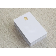 ISO Blank White pvc SLE4442 chip plastic contact smart card-20pcs