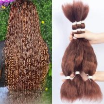 Wet And Wavy Human Braiding Hair Bulk No Weft Human Hair For Braids Crochet Boho Locks Knotless For Women Black Virgin Hair