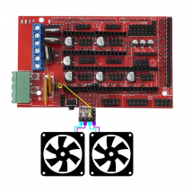 Max 20V 3D Printer Part RAMPS 1.4 RRD Fan Extender Expansion Module for 3D Printer GDeals