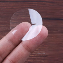 1000pcs/pack Small Round PVC Clear Blank Stickers Transparent package envelope sealing labels thank you stationery sticker
