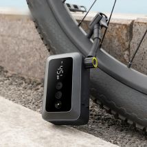 HOTO Air Pump Pocket Mini Electric Inflate Bike Pump Flick Design for Road Bike Motorcycle 150PSI EU