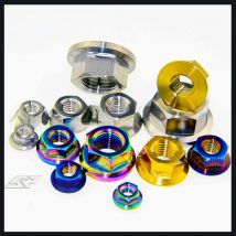Titanium M5 M6 M8 M10 M12 M14 M16 Flange Nut Srew Bolts for Motorcycle