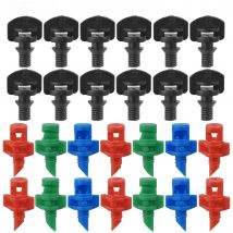 KESLA 100PCS 90-360° Male Barbed Refraction Micro Nozzles Garden Greenhouse Drip Irrigation Sprinkler Atomized Sprayer Watering