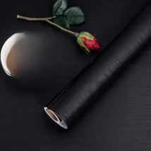 Wallpaper 45cm DIY Black Wood Grain Classics Self-adhesive Living Room Waterproof Wall Stickers Desktop Home Decoration Bedroom