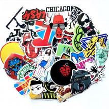 10/30/60pcs Cartoon Retro Rock Band Music Stickers Grean Day RHCP Luggage Guitar Suitcase Skateboard DIY Graffiti Stickers F5