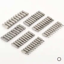 10pcs 1/4 inch Hex Shank H2 H3 H4 H5 H6 H7 H8 Screw Driver Bits For Home Hand Tool Cr-V Steel Hex Screwdriver Bit Set