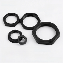 3~20Pcs Black Nylon Hex Nut G Thread 1/4" 3/8" 1/2" 3/4" 1" 1.2" 1.5" 2” Pagoda Fastening Standard Parts Water Pipe Adapter