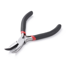 Jewelry Pliers Bent Nose Plier Carbon-Hardened Steel Handmade Craft Jewelry Making Tools 12.5cm long