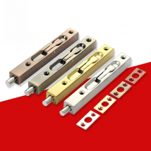 KAK Stainless Steel Hidden Door Bolt Security Guard Door Latch 4/6/8/10 inch Sliding Door Lock Bathroom Bolt Dust Proof Hardware