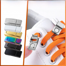 New Metal Magnetic Clip Locking Buckle Lazy Laces No Tie Shoelace Buckle Metal No Tie Shoe Buckle Shoe Material Shoe Accessories