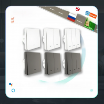 MOES Tuya ZigBee Smart Light Switch No Neutral Wire No Capacitor Needed Smart Life 2/3 Way Works with Alexa Google Home 2mqtt