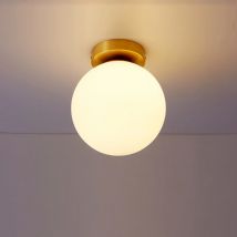 Mengjay E27 LED skromny oprawa oświetleniowa sufitowa wystrój pokoju lśniący nowoczesna sypialnia AGD szklana kula sufitowa