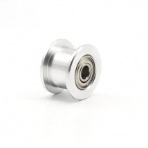 1 PC 2GT Idler Timing Pulley 20 Teeth Aluminum Alloy Perlin Passive 3mm 5mm Bore without Teeth for GT2 6mm Belt 3D Printer Parts