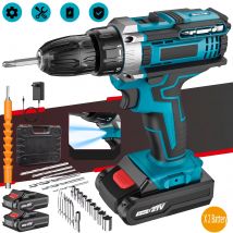 Cacciavite a batteria a impatto 21V 1600 giri/min trapani ad alta velocità batteria ricaricabile trapano trapano domestico utensili elettrici con punte da trapano