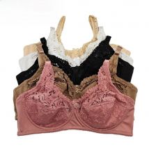 Sexy lace Women Bra Top Full Cup Minimizer Floral large Chest big bust bh thin padded cotton Bralette Underwire push up bras C27