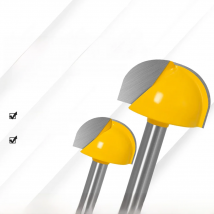 6mm Shank Round Ball Nose Router Bits Set Milling Cutter For Wood CNC Carbide Cove Core Box Bit Woodworking Cutting Tools 6-30mm