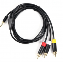 Kabel stecker 3,5mm zu AV ausgang audio + video (kompatibel mit lot von video kameras und dvd)