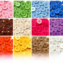 50pcs/lot size:12.5mm-25mm Candy Colors Quality Resin Buttons for Craft 4 Holes Bulk Buttons for Garments (SS-2674)