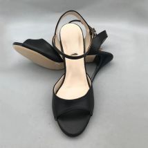 Black Flamenco Dance Shoes Argentina Tango Shoes pratice shoes MST6290BLL Leather Hard Sole 7.5cm Heel  9cm heel available