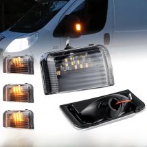 2PCS OEM Clear Smoked Lens LED Side Mirror Turn Signal Lights For Peugeot Boxer Fiat Ducato Citroen Jumper RELAY RAM PROMASTER