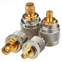 4 PCS/SET UHF Male Fmale PL259 SO239 to SMA Male Female Connector RF Coax Coaxial Adapter Kit